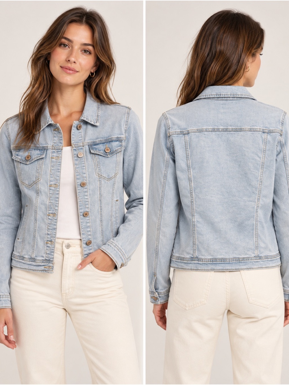 Amazon Light Blue Denim Jean Jacket
